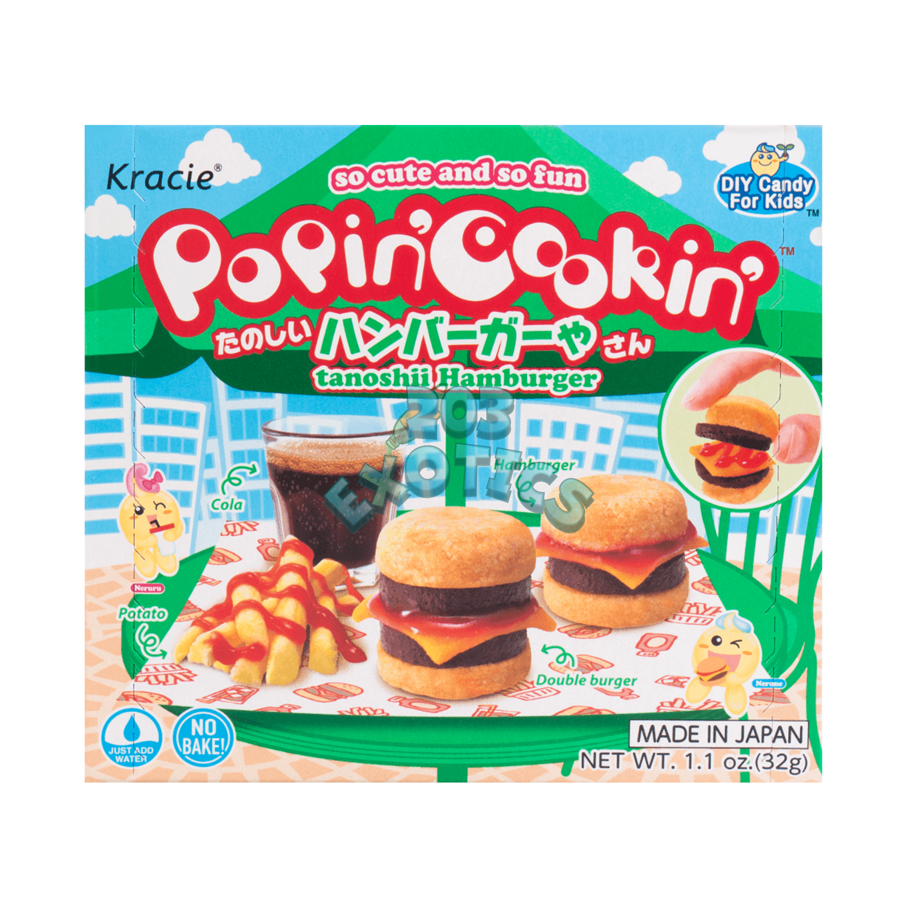 Kracie Popin Cookin Diy Gummy Hamburger Store Kit (32G)