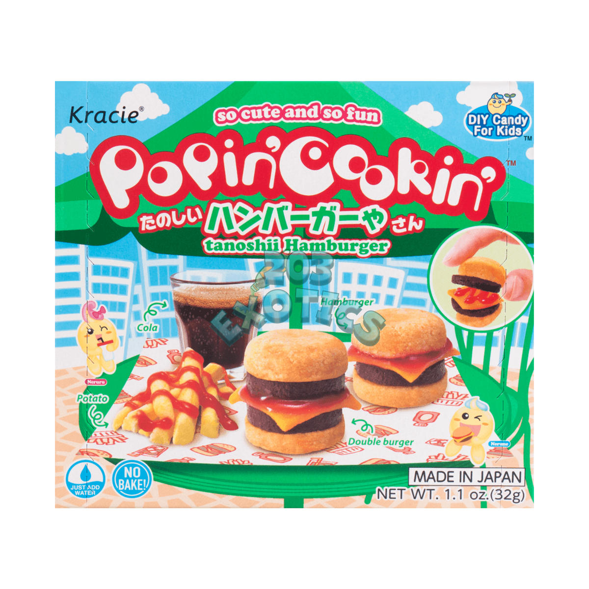 Kracie Popin' Cookin' DIY Gummy Hamburger Store Kit (32g)