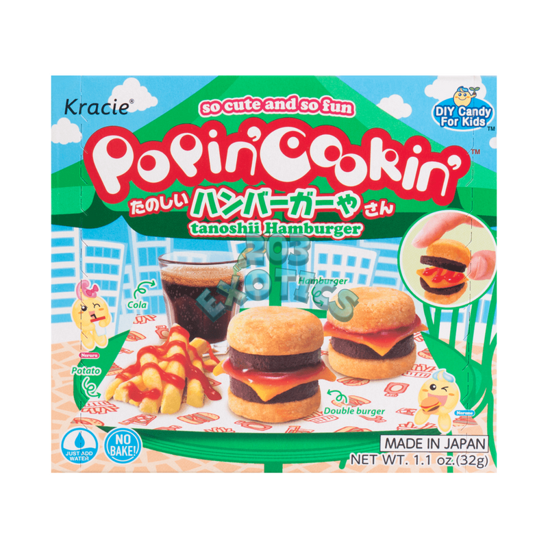 Kracie Popin' Cookin' DIY Gummy Hamburger Store Kit (32g)