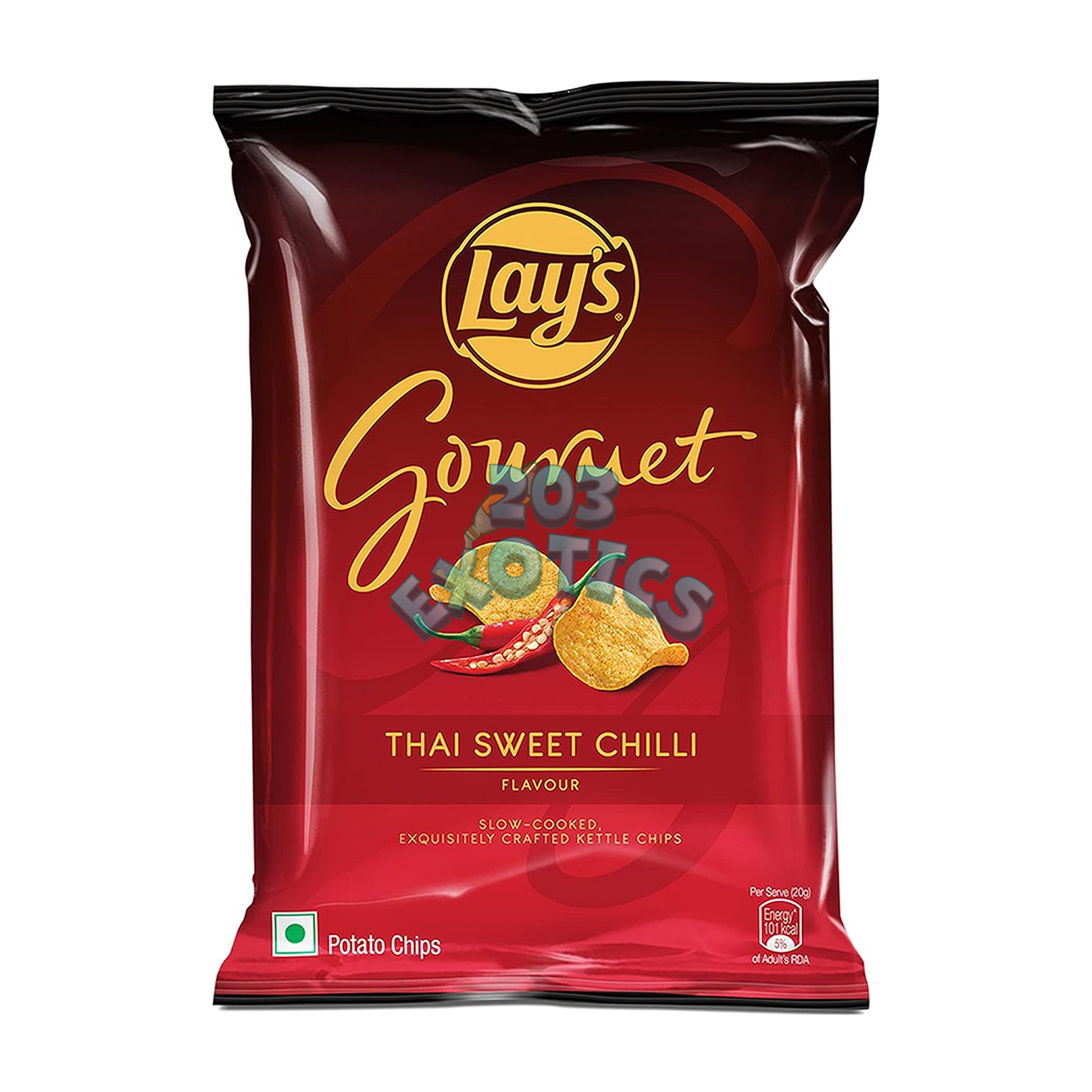 Lays Gourmet Thai Sweet Chili Flavored Kettle Chips (80G)