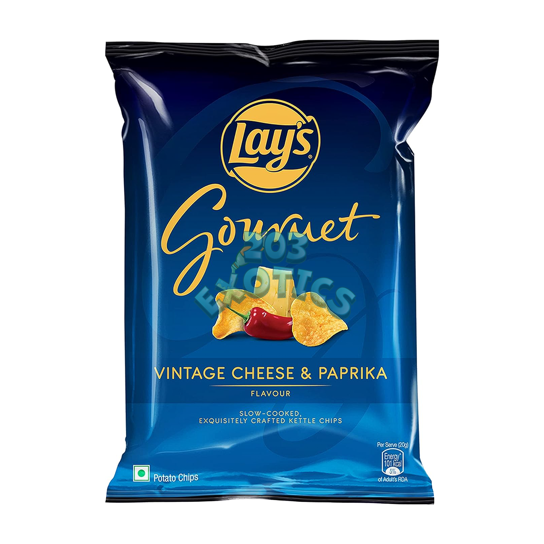 Lays Gourmet Vintage Cheese & Paprika Flavored Kettle Chips (55G)