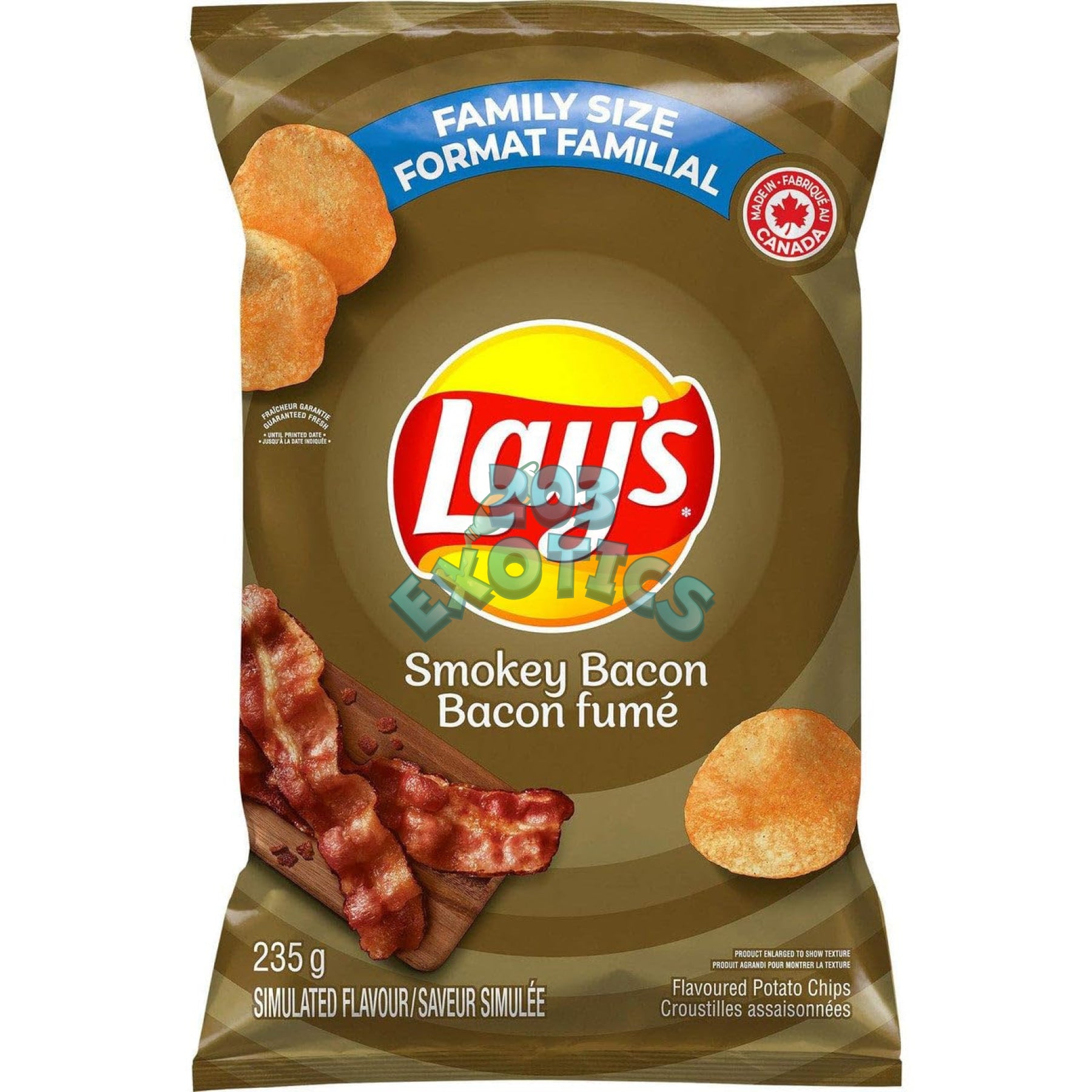 Lay’s Smokey Bacon (235G) (Gluten Free)
