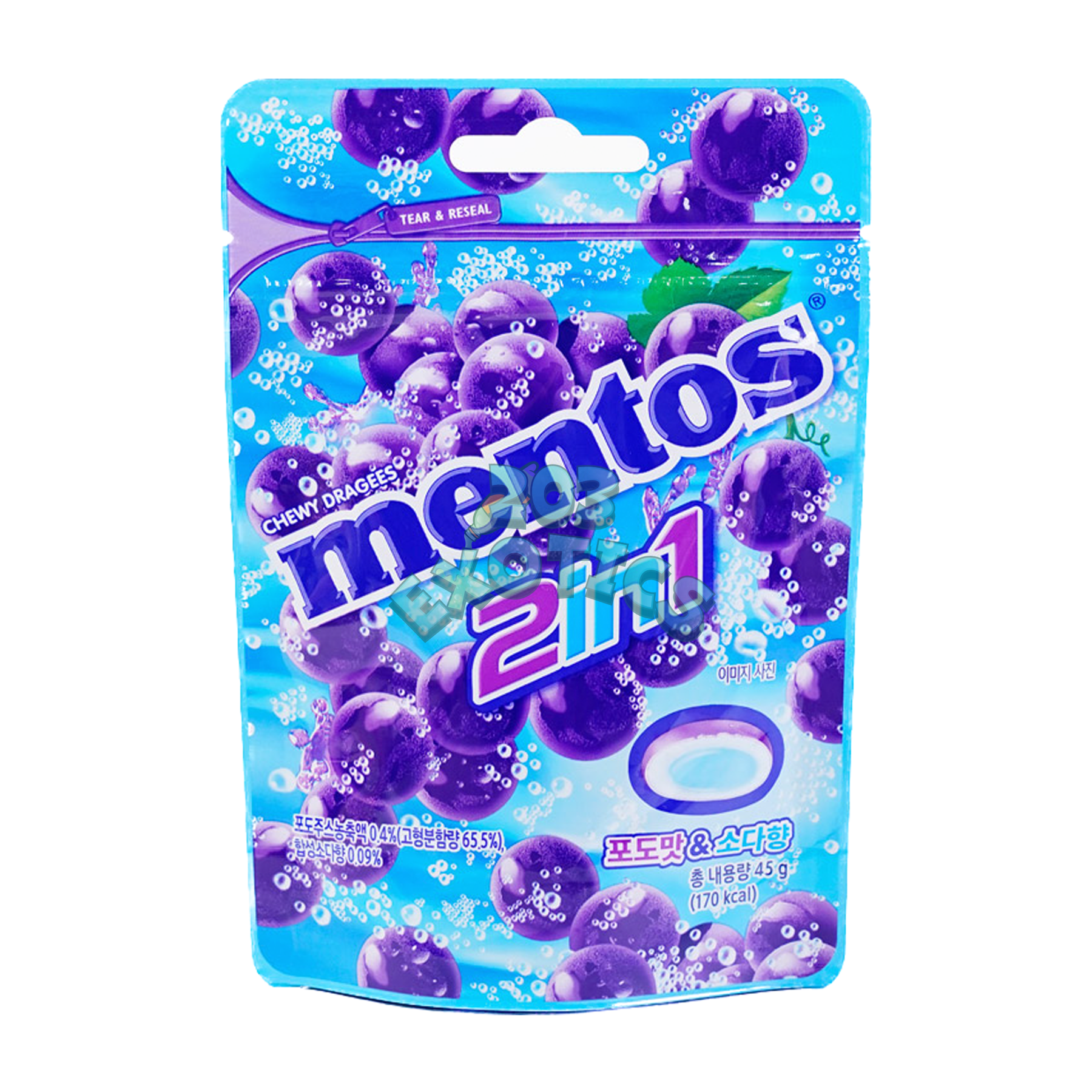Mentos Duo 2In1 Grape Soda Flavor And (45G)