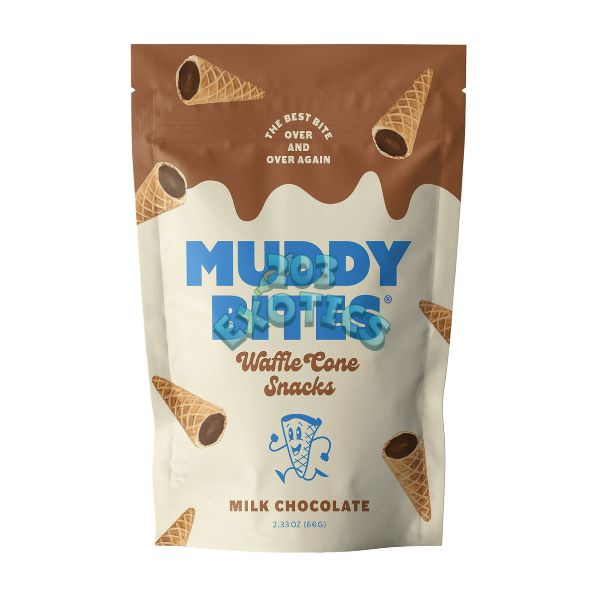 Muddy Bites Milk Chocolate Waffle Cone Snacks (66g)