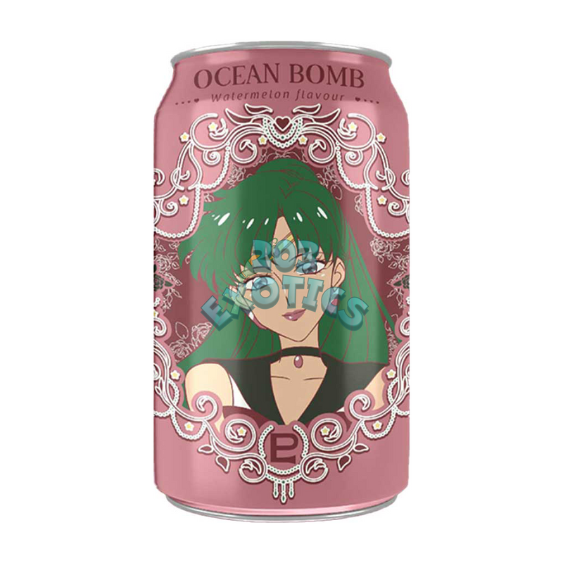 Ocean Bomb Sailor Moon Sparkling Water Watermelon (11.16 Fl Oz)