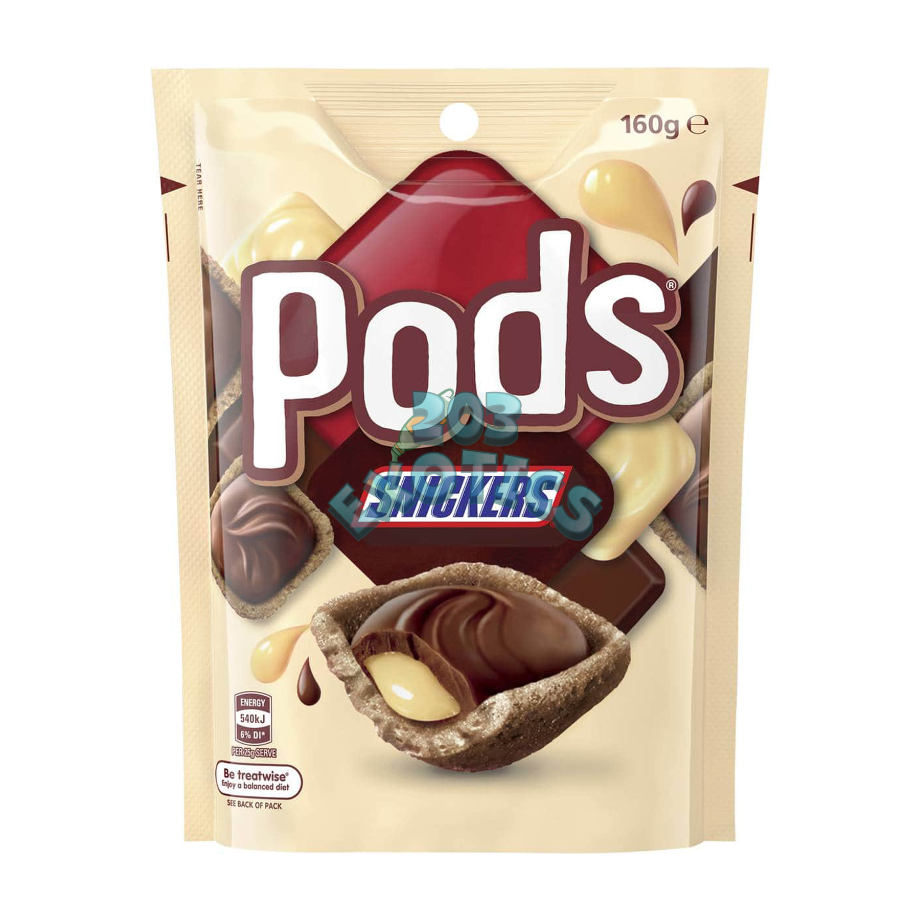 Pods Snickers (160G) Chocolate