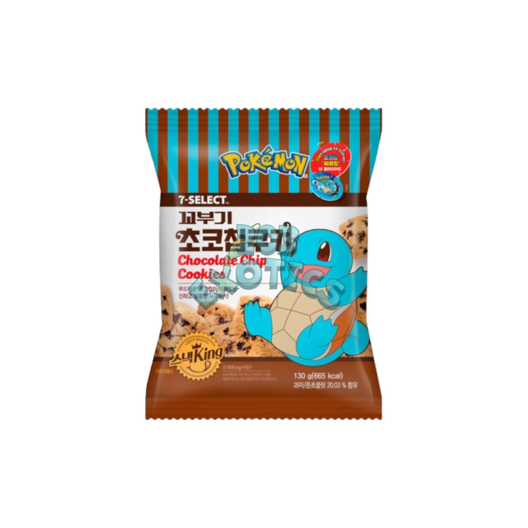 Pokemon Squirtle Chocolate Chip Cookies (130G)