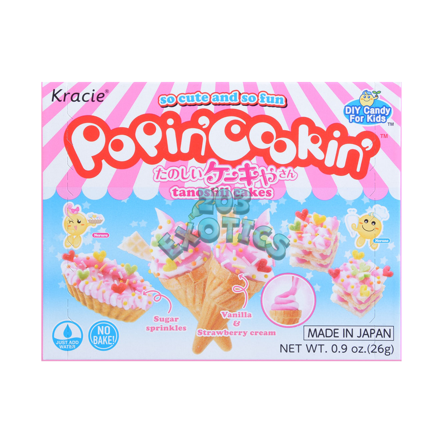 Popin Cookin Diy Cake Shop Ice Cream Cone Frosting Desserts (26G)