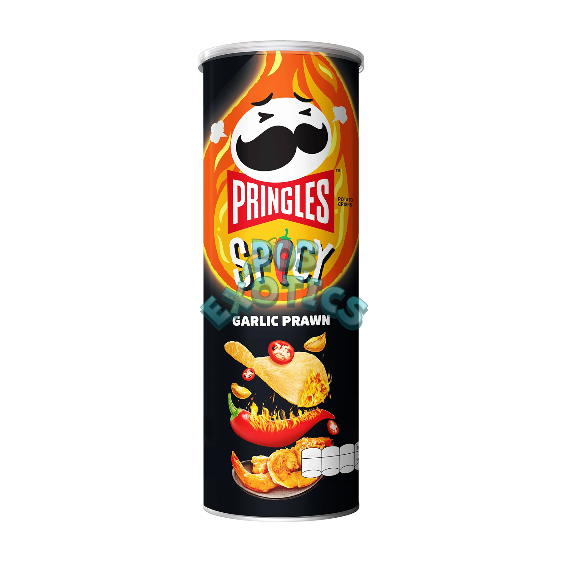 Pringles Super Hot Spicy Garlic Prawn Flavored Chips (155G)