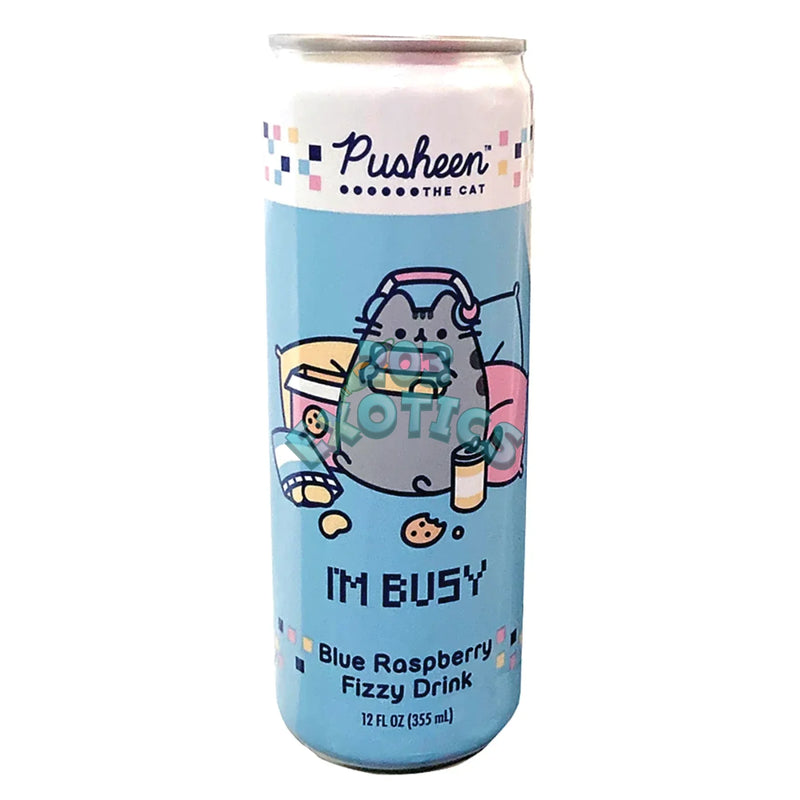 Pusheen The Cat Blue Raspberry Fizzy Drink (12oz)