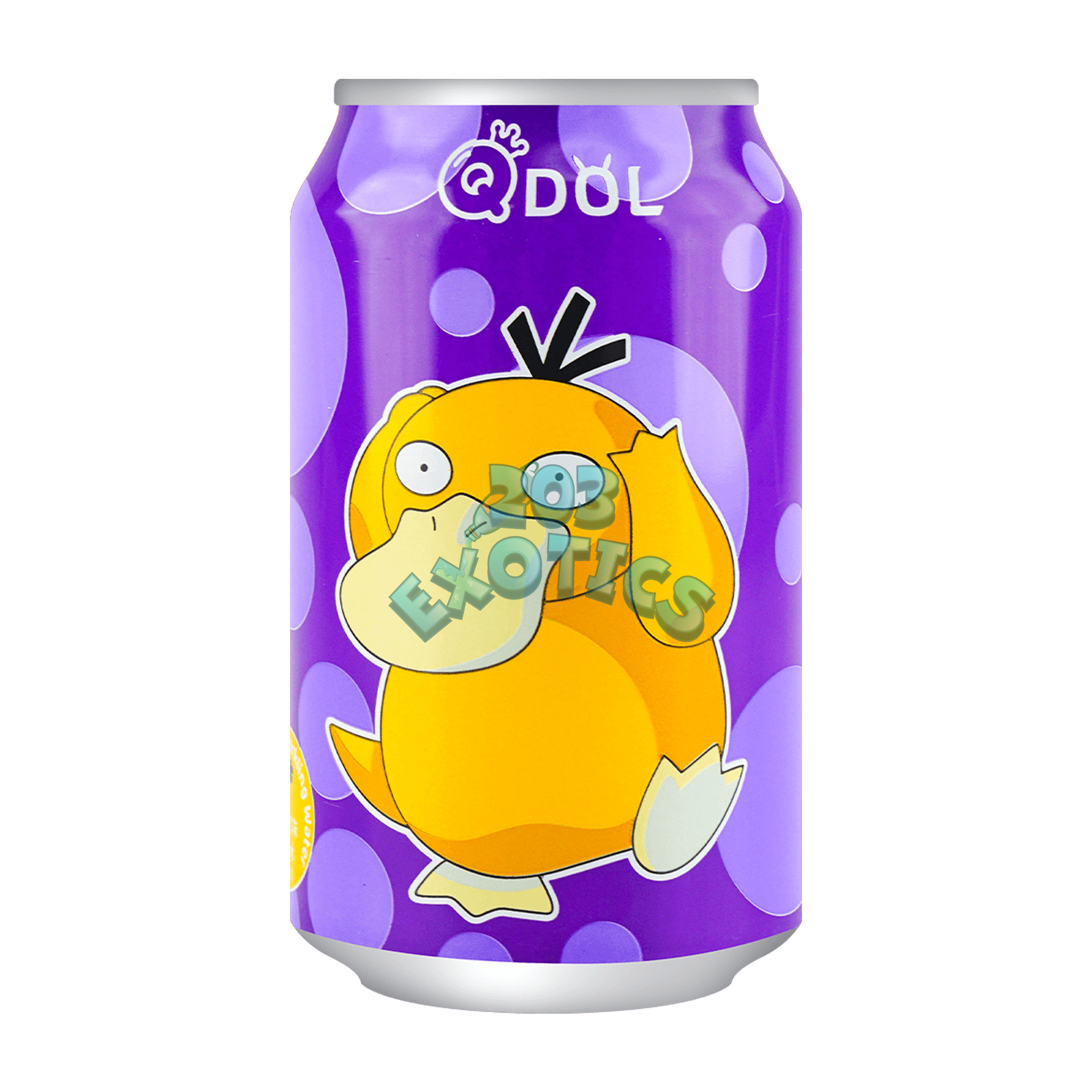 Qdol Pokemon Sparkling Water Psyduck Grape Flavored (11.16 Fl Oz)