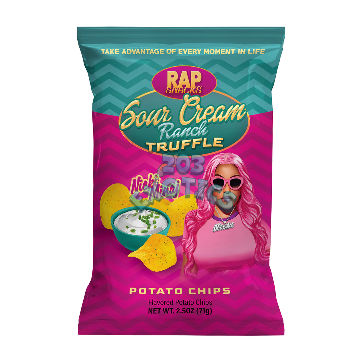 Rap Snacks Nicki Minaj Sour Cream Ranch Truffle Flavored Chips | 203 ...