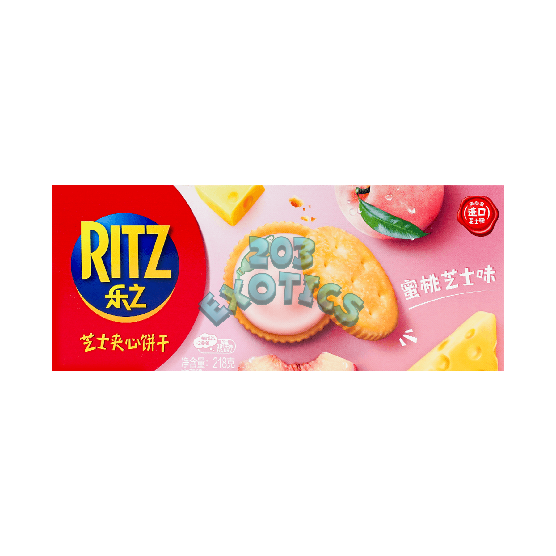 Ritz Peach Cheese Sandwich Crackers (218G) (China)