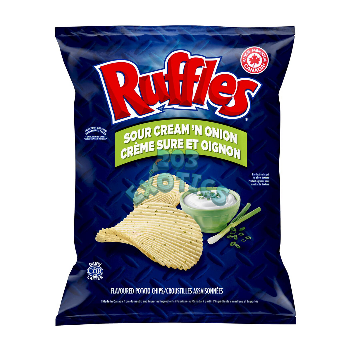 Ruffles Sour Cream 'n Onion Flavored Chips (Gluten Free)