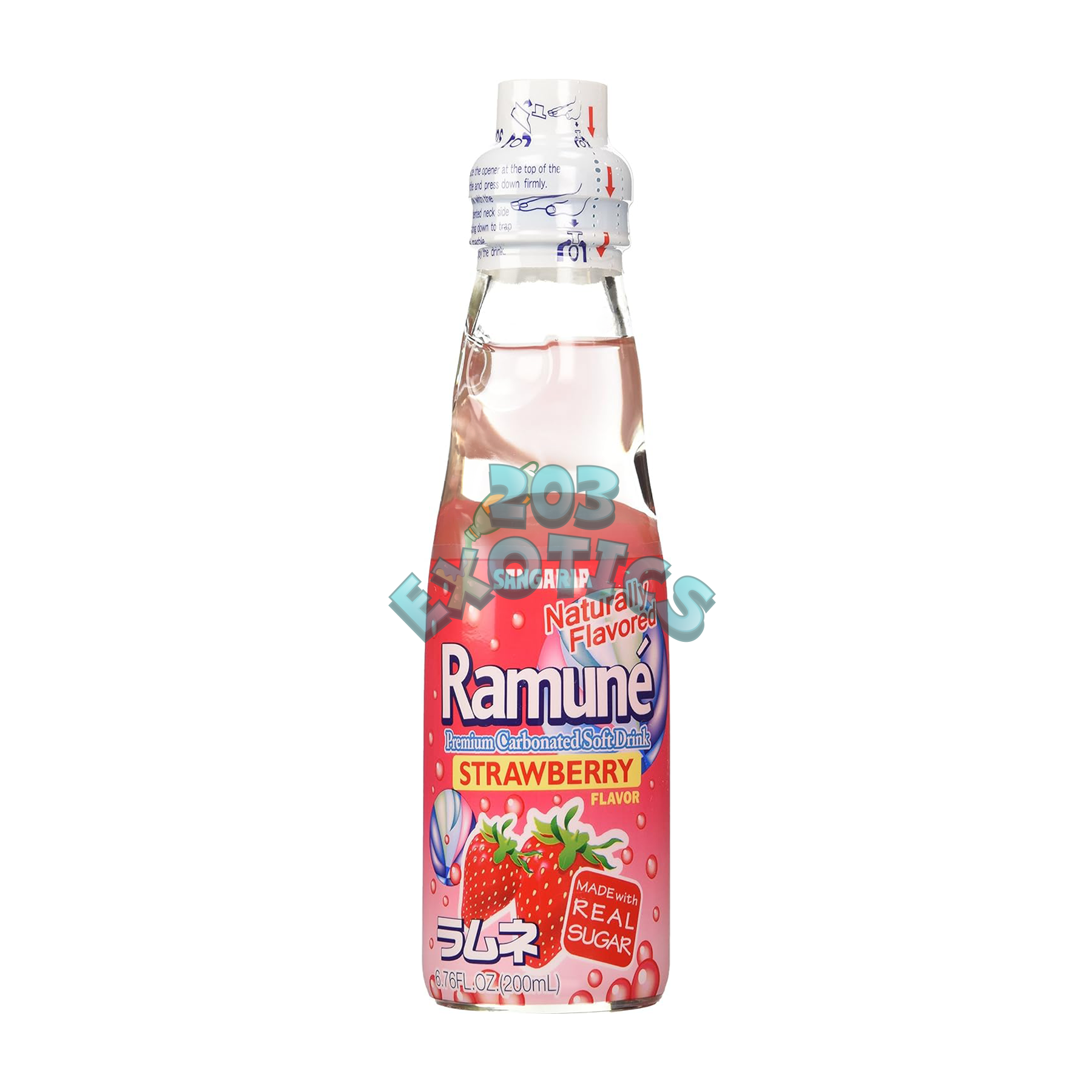 Sangaria Ramuné Strawberry Juice (200Ml) Soda