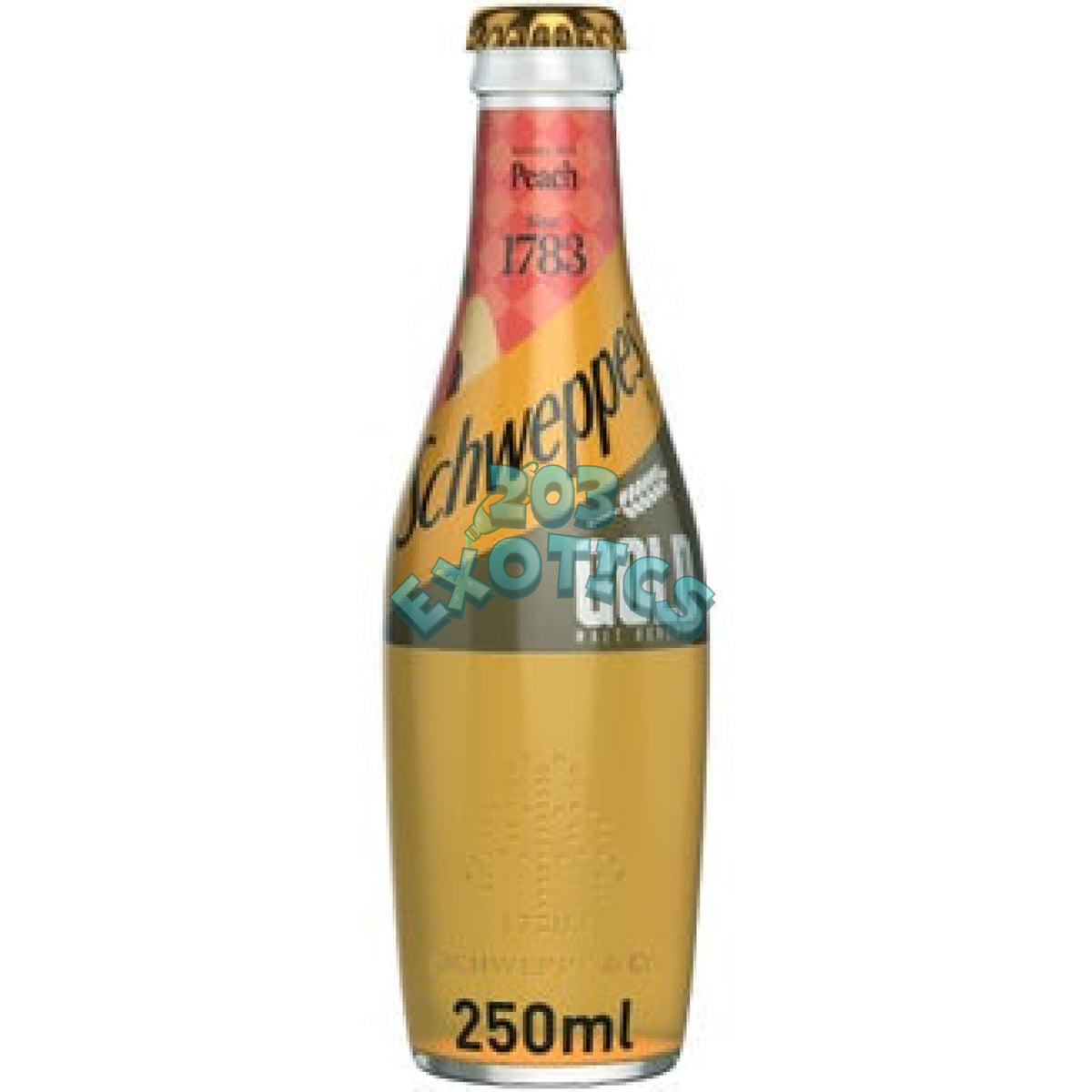Schweppes Gold Peach Glass Bottle (250ml)