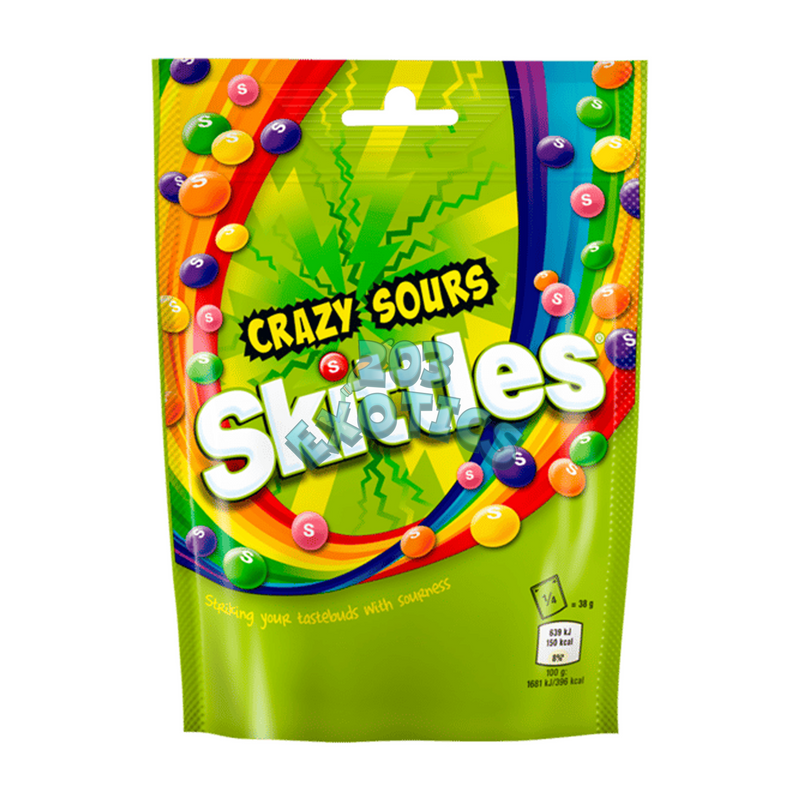 Skittles Crazy Sours Sweets Bag (109g)