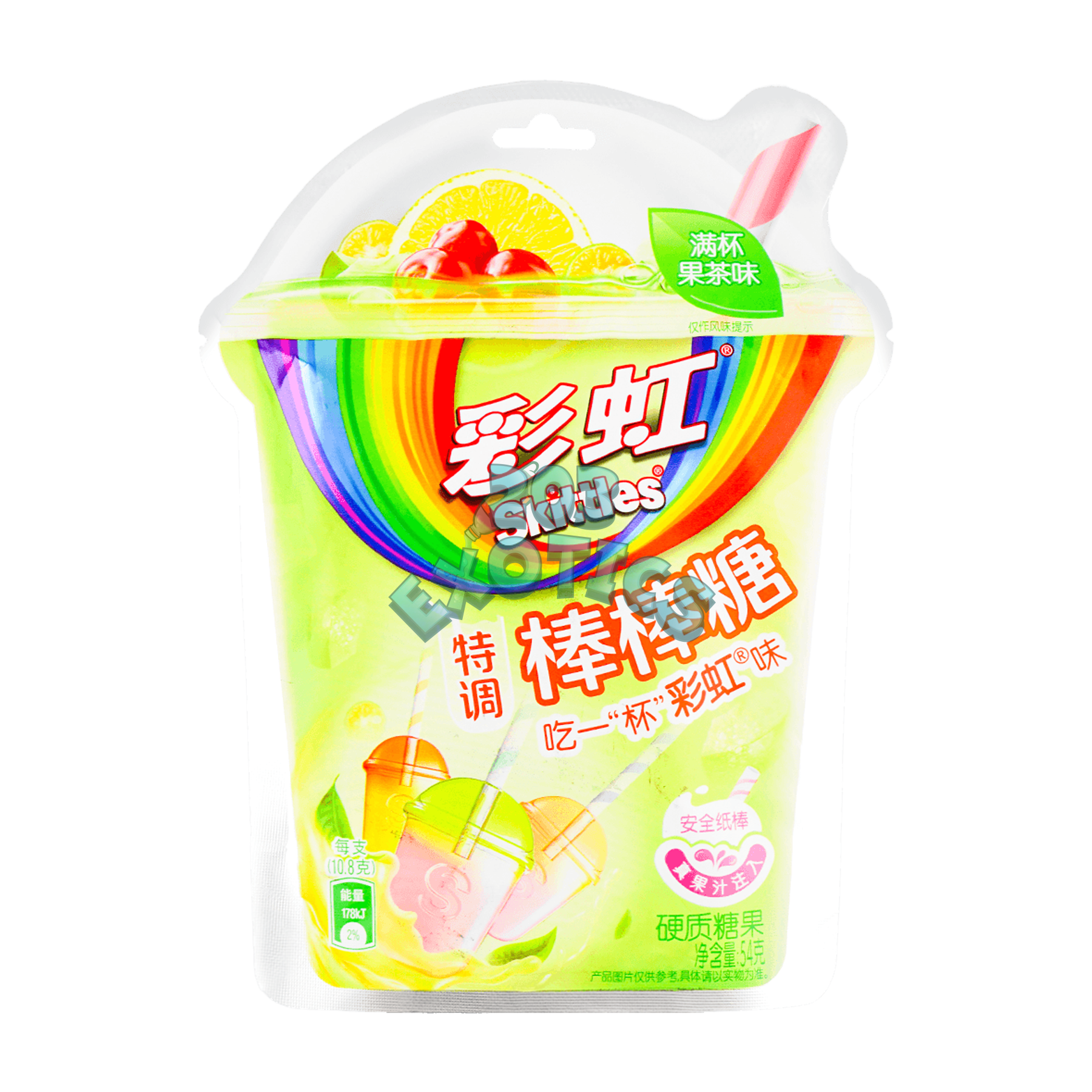 Skittles Lollipop Fruit Tea Flavor (54G)