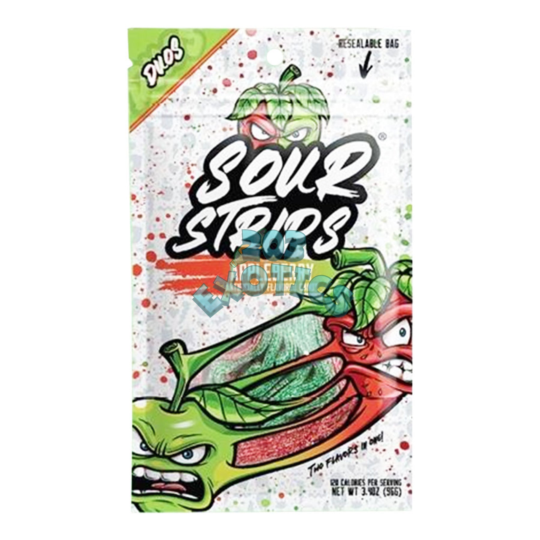 Sour Strips Appleberry Flavored (96G) Sweets