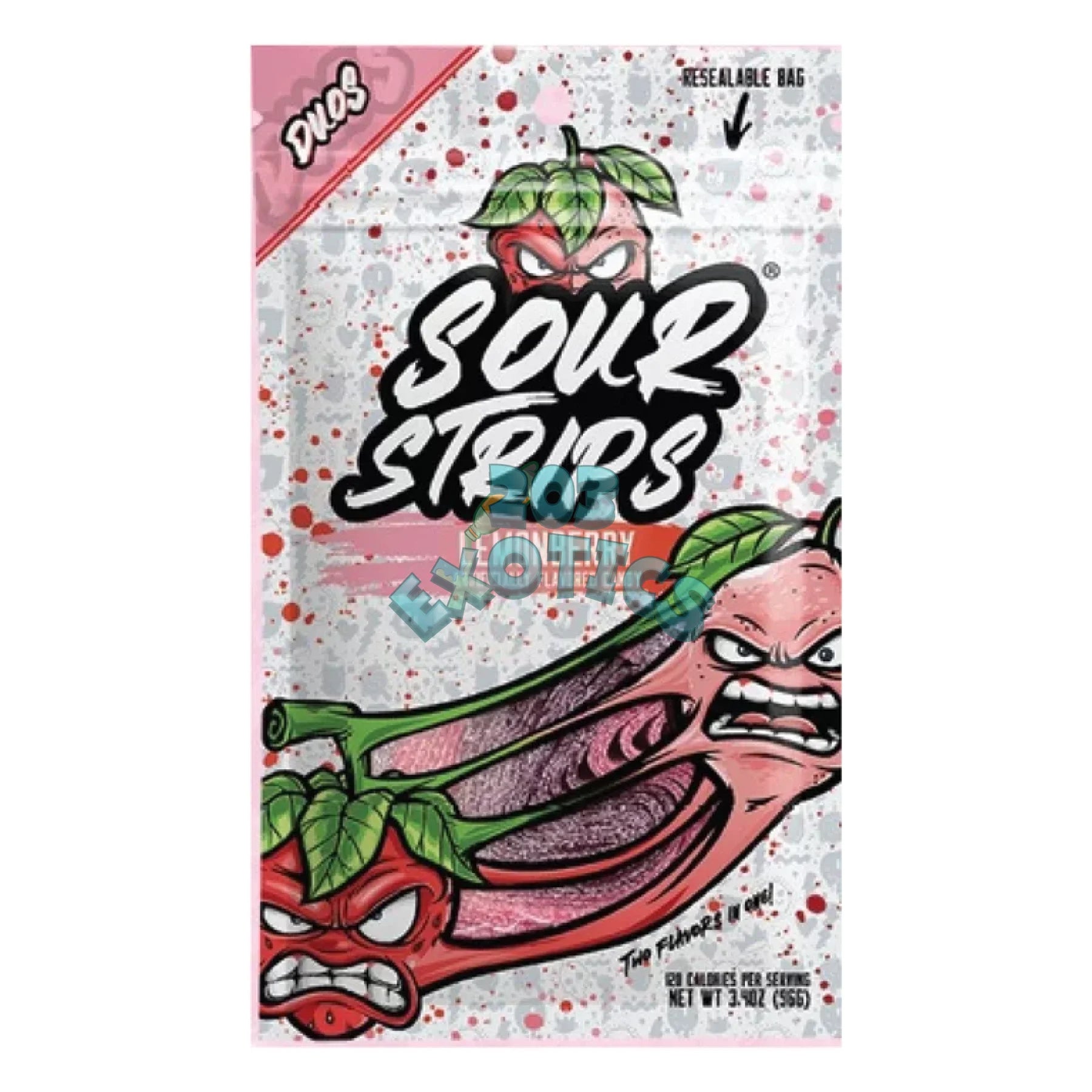 Sour Strips Lemonberry Flavored (96G)