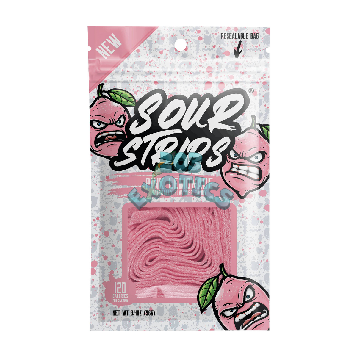 Sour Strips Pink Lemonade Flavored (96g)