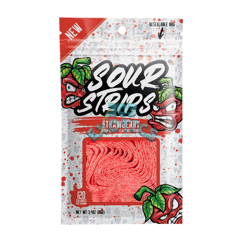 Sour Strips Strawberry Flavored (96g)