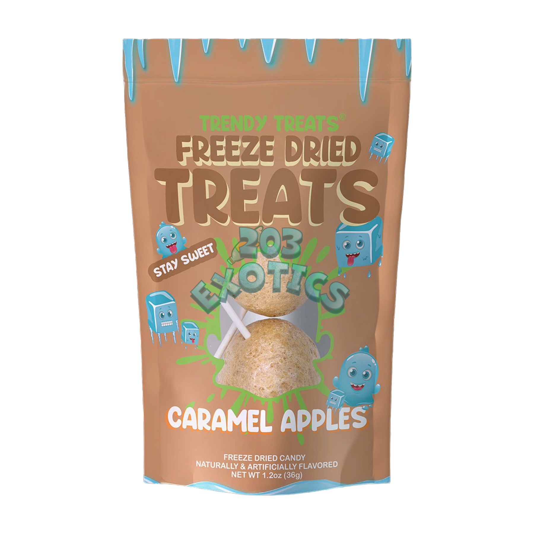 Freeze Dried Candy & Treats Caramel Apple Lollipops