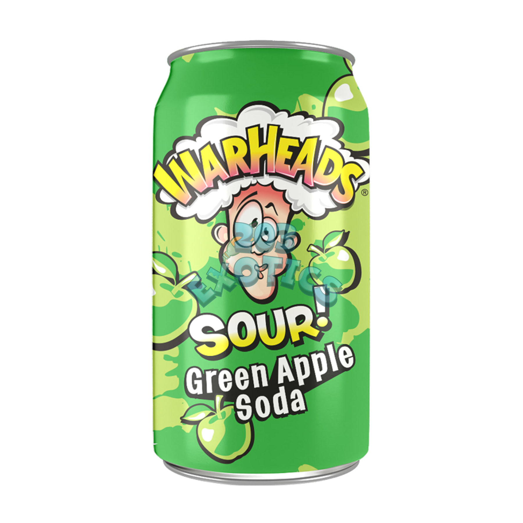 Warheads Soda Sour Apple (355Ml) Beverage