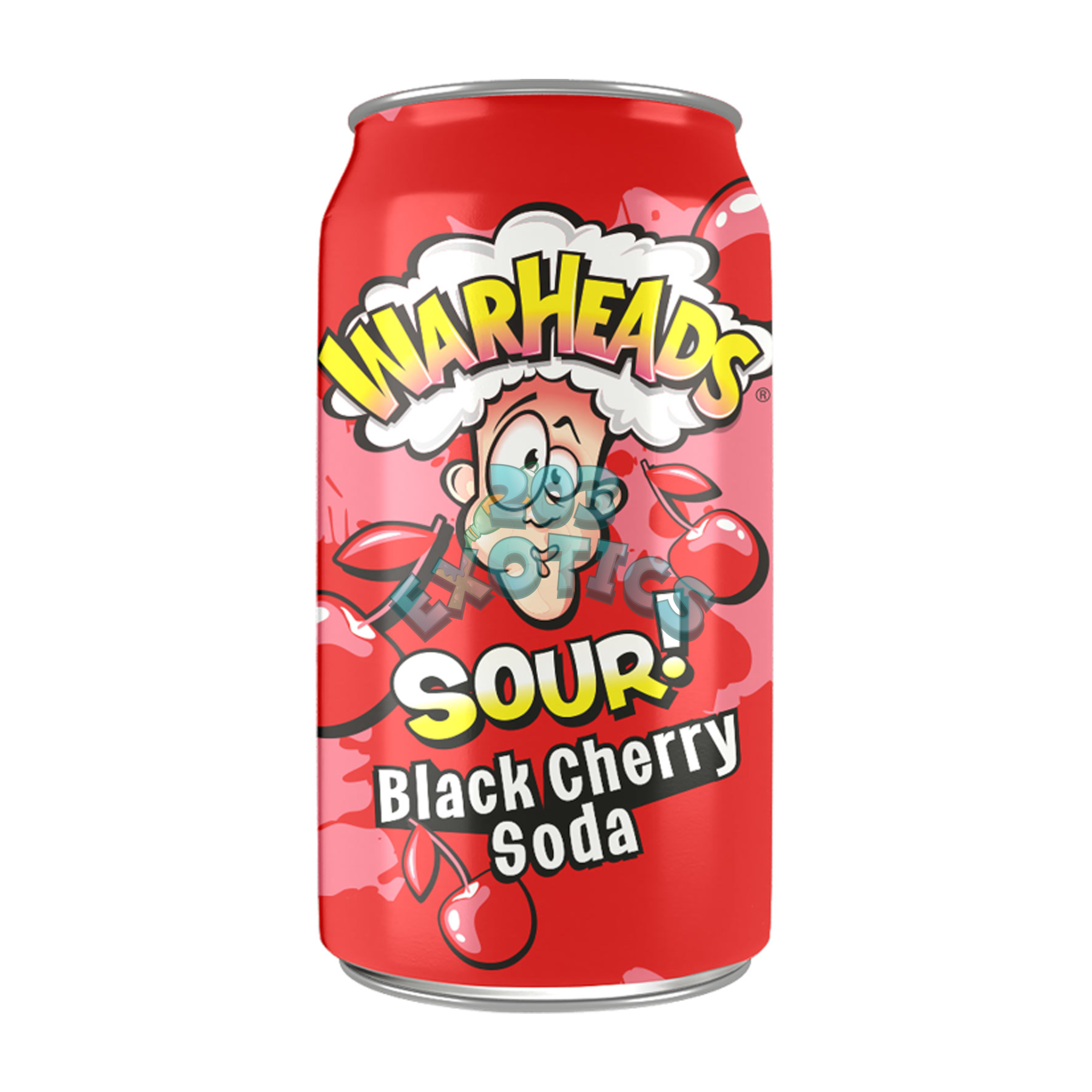 Warheads Soda Sour Black Cherry (355Ml) Beverage
